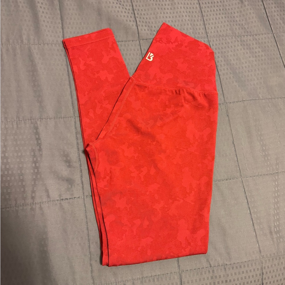 BuffBunny Confidential Red Leggings - small